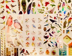 299+ Sticker Lot animals butterfly cat kittens bird flowers plants dog wild life