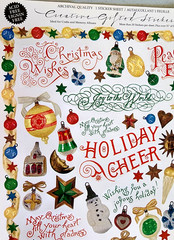 Vintage 1996 John Grossman Christmas Stickers Holiday Cheer Rare 8×10 Glossy NOS