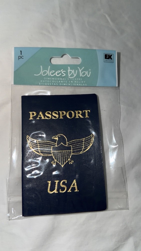 Jolee’s Large Passport Travel Vacation Scrapbooking Embellishment