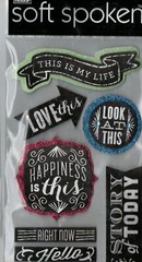 MAMBI Soft Spoken LOVE themed embellishment stickers~BNIP~NICE! Quick Ship!!