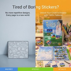 Dreamcore Sticker Book for Journaling&Scrapbooking,30 Sheets Y2K Kawaii Japanese