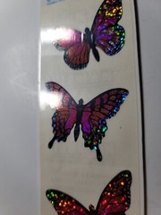 Hambly Studios Prismatic Butterfly Stickers NIP 1 Sheet Factory Sealed