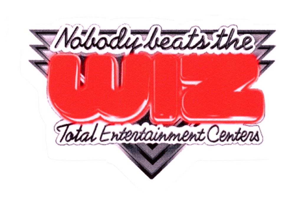 Wiz – Total Entertainment Centers «Nobody beats the» Logo Sticker (Reproduction)