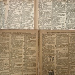 40+ Vintage Sheet Music Dictionary Pages for Scrapbooking Card Making Craft Lot