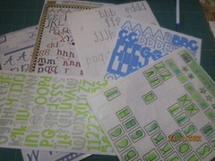 40 Sheets Scrapbooking Stickers Alphabet Mixed Lot – Assorted brands & styles