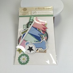 Anna Griffin Best In Show Collection 25 Diecut Embellishments Dog