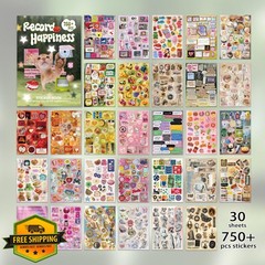 Bomichi Cat Y2K Sticker Book Journal Scrapbook