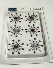 Karen Foster Sparkle Burst Brads Holly Berries 01849 Scrapbook Lot of 2 NEW READ