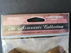NIP Rebecca Sower Nostalgiques Roman Shade Fabric Frame Stickers Remnants Collec