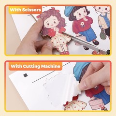 Printable Vinyl Sticker Paper 100 Sheets Glossy Waterproof Inkjet Compatible