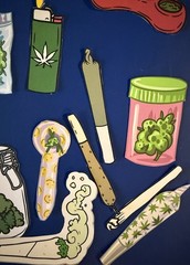 43 Pcs 420 themed junk journal/scrapbooking kit