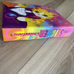 VTG Lisa Frank My Sticker Collection 3 Ring Binder Kitten Bubbles w/Stickers