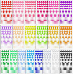 2800 Pcs Self Adhesive Gems Stickers for Crafts,20 Colors Rhinestones for Bedazz