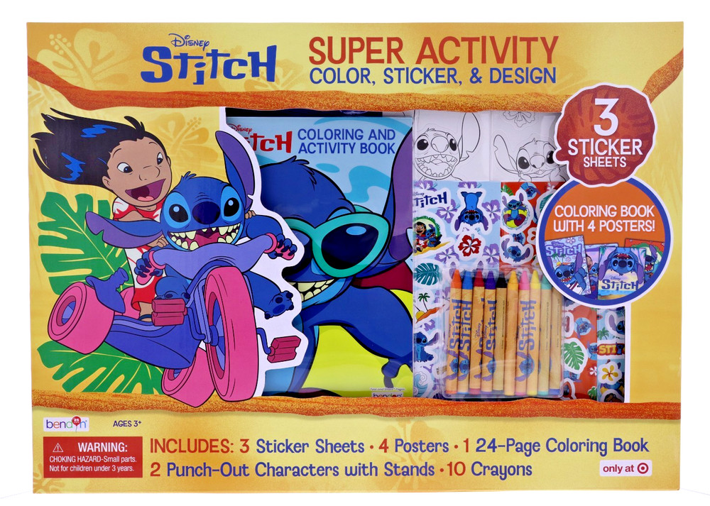 Disney Stitch Super Activity Color, Sticker & Design