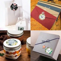 2000 PCS Floral Thank You Stickers Waterproof Easy Peel for Gifts&Envelopes Roll