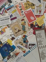 115+ Variety Mix VTG Game Ephemera Packs Card Score Paper Junk Journal Collage