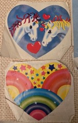 Vintage Lot of Lisa Frank 1980s Stickers Unicorns Rainbow Hearts Ballet Balloons