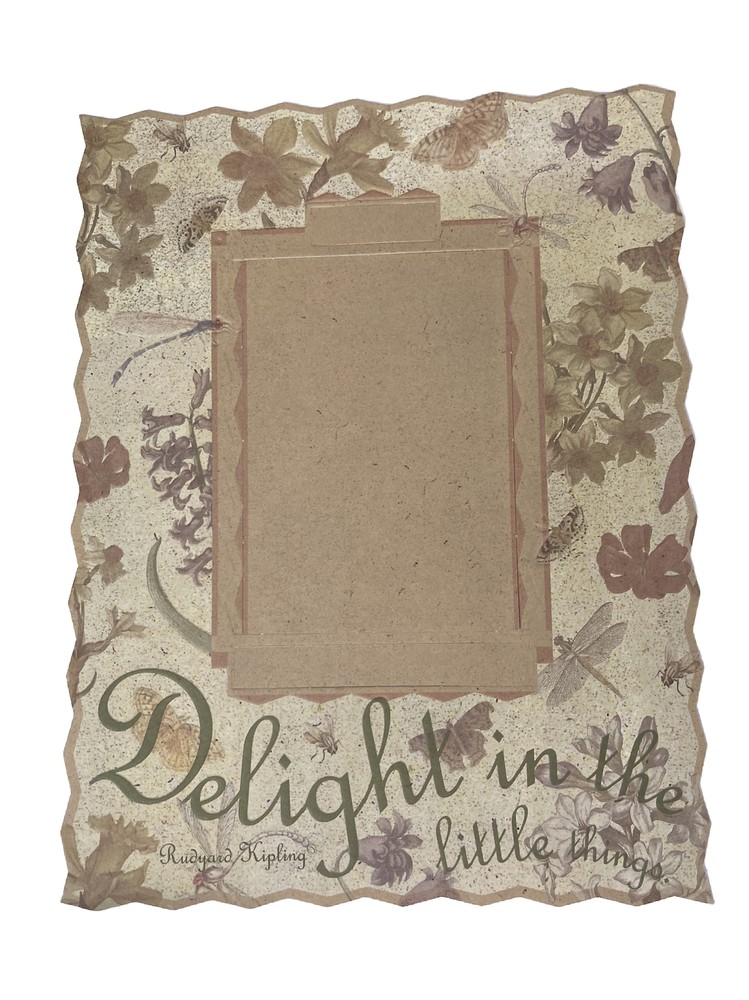 BOTANICAL FRAME Die-Cuts (3pc)8.5”x11”K&Company •Memories•Delight•Flowers•