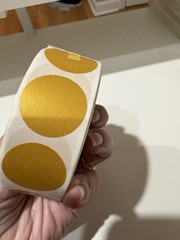 PARLAIM 1 Inch Round Permanent Adhesive Color-Code Dot Stickers 1000 per Roll