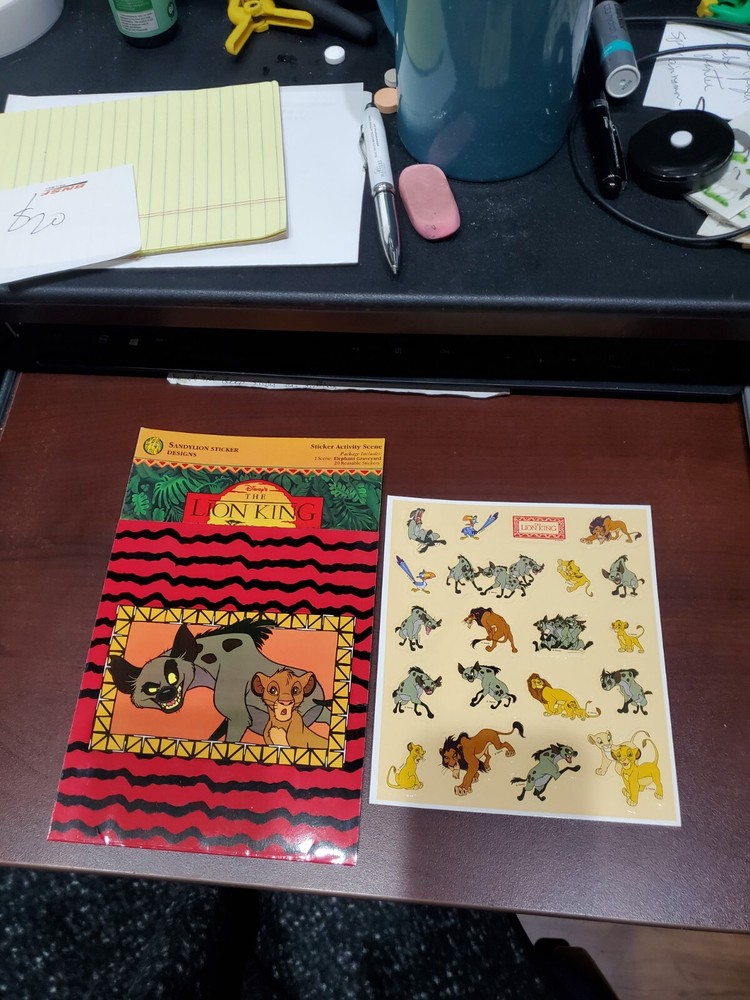 Sandylion Lion King Activity Scene w/ 20 stickers CIRCLE OF LIFE New sealed