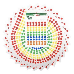 I700 Coloured Sticky Dots Labels Round Dots Self Adhesive Dots Assorted Colours