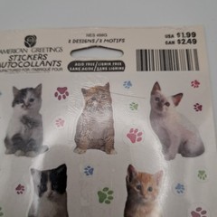Vtg AGC Stickety-Doo-Da Puppies Kitties Valentines Everyday Stickers…