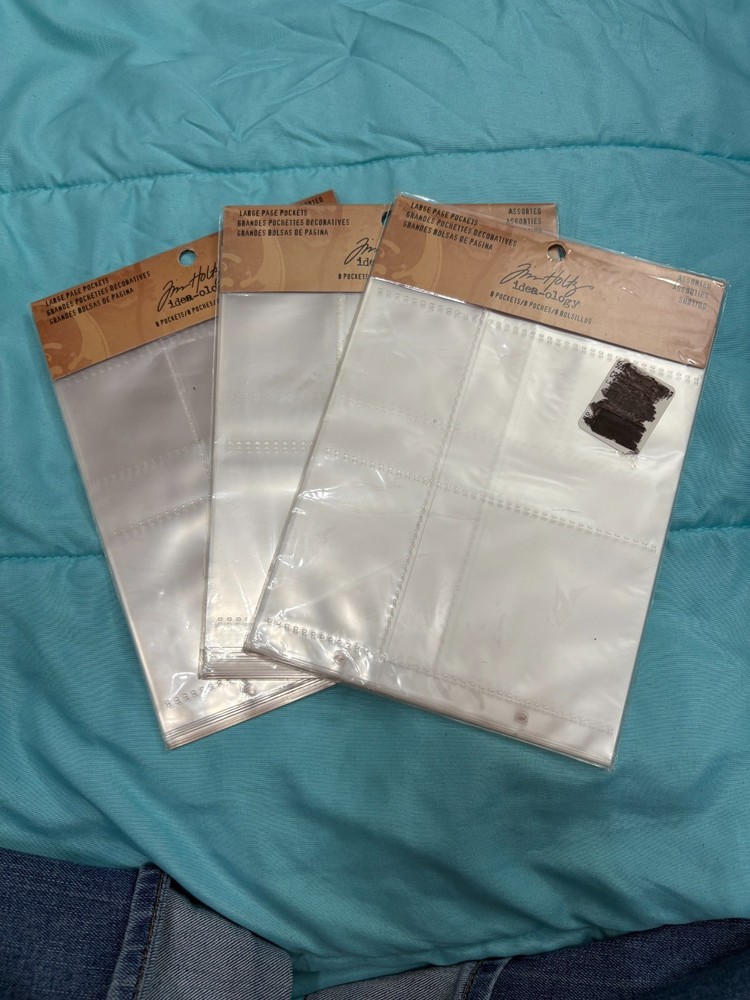 Tim Holtz idea-ology Large Page Pockets lot (see description for details)