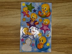 Vintage Sandylion Looney Tunes Tweety Bird Sticker Sheet 2000s Y2K