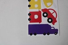 Provo Craft Sticky Designer Transportation DieCut Train Plane Car TruckScrapbook