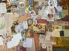 Junk Journal Ephemera Lot Craft Paper Crafting Supplies 30+ Items Random Lot