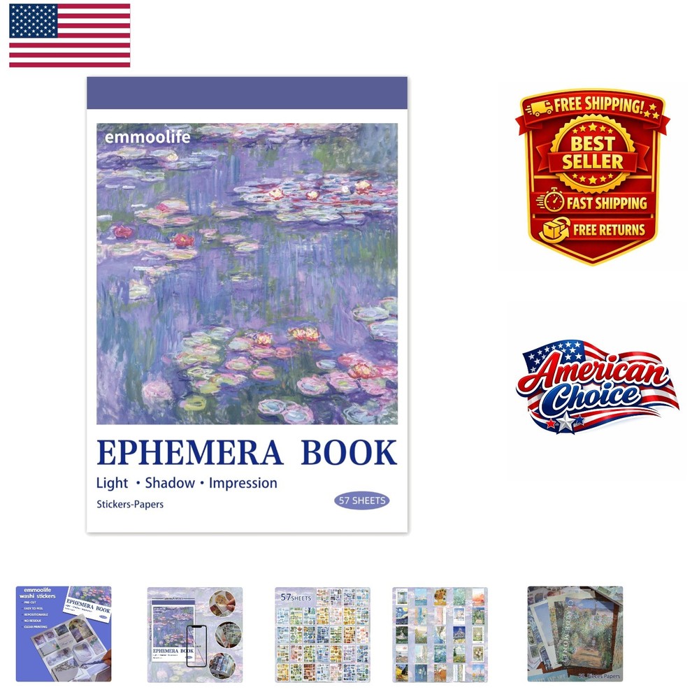 500+ Washi Stickers Inspired by Impressionist Art – Perfect for Junk Journals
