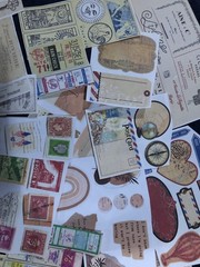Junk Journal Ephemera- 75 Random Mix of Cut Outs.