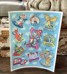 Mixed Lot of 5 Vintage Cartoon Sticker Sheets Simpsons Rugrats Betty Boop