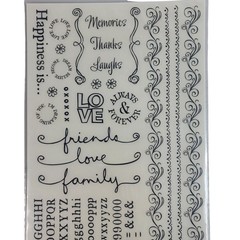Close to My Heart Rub Ons Z1098 Love Letters Number 3 Sheets with Applicator NEW