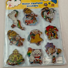 Hallmark Rainbow Brite 1 Sheet Puffy Water Confetti Stickers