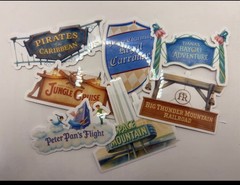 Magic Kingdom Rides Inspired Journal/Scrapbook Stickers