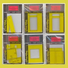 6 SETS HEIDI GRACE YELLOW ACRYLICS GLASS EFFECTS SUMMER Embellishments RETIRED