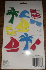 KeepSake Essentials Solid Die Cuts Vacation Beach Life, Sailboat Palm tree Ocean