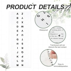 Self Adhesive Alphabet Tabs 260 Pcs Index Sticky Labels Organizing Books Files