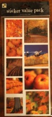 New DCWV scrapbook stickers FALL hay pumpkins tree leaves crops apples hiking