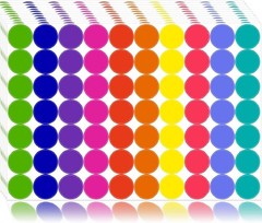 Creative 1400 Count Colored Dot Stickers – Ideal for Arts & Classroom Tools