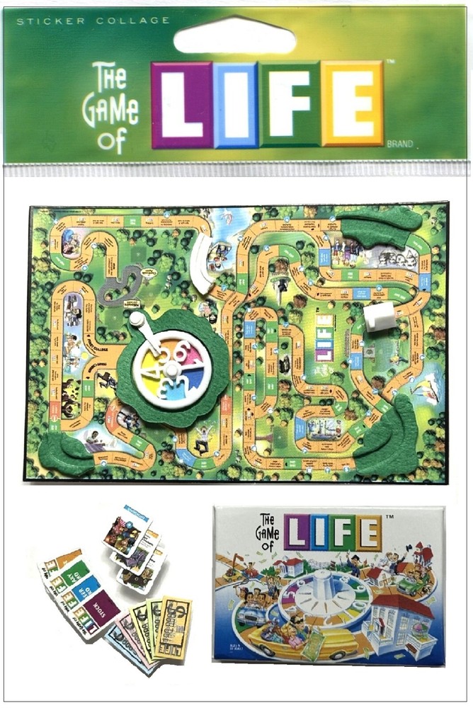 The Game of Life, 3D scrapbook stickers – Jolees Boutique SPJG003