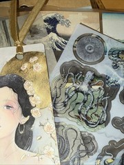 Lot Papercrafting Junk Journal Stamps Paper Stickers Diecuts CTMH Recollections
