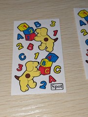 3 Modules Spot The Dog Stickopotamus Stickers, Vintage, HTF, Rare, Spot’s ABC’s