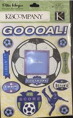 K&Company Peter Horjus Soccer Frame Score Defense Kickin’ It Ball Goal Stickers