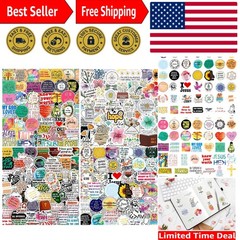 220Pcs Assorted Christian Stickers – Motivational Bible Quotes for Everyone