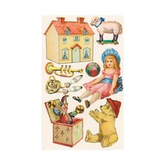 Michel & Company Retro Sticker Set (Toys & Girls)