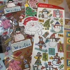 Scrapbooking Sticker & Stencil Lot EK Success Disney Jolee’s Fiskars Holiday