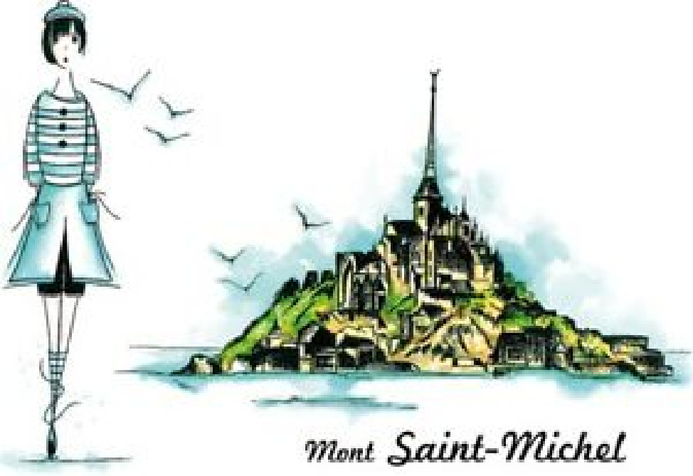 Art Stamp – Carabelle Rubber Stamp MONT SAINT MICHEL