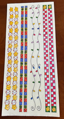 3 Vintage Sandylion CHRISTMAS Sticker Sheets~ BORDERS~Gifts~ABC’s~Santa~TOYS~New